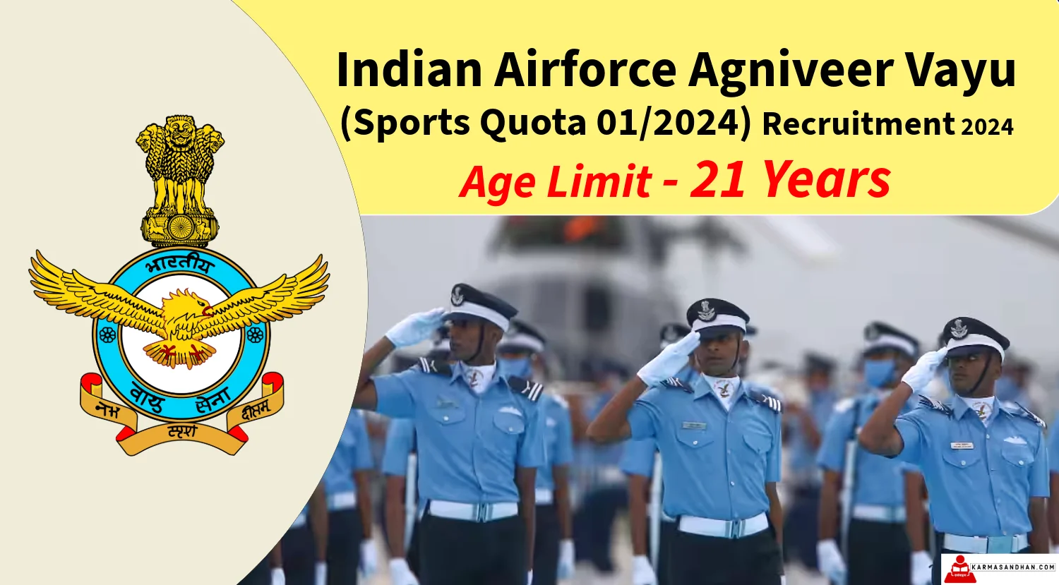 IAF Agniveer Vayu (Sports Quota) Recruitment 2024 Notification Out
